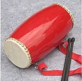Children's waist drum 12cm wooden plastic waist drum Dragon waist drum drum drum row drum