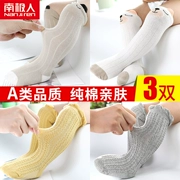 Vớ bé mùa xuân và mùa thu mỏng chống muỗi trên đầu gối ống vớ cotton cho bé sơ sinh mùa thu và vớ mùa đông - Vớ