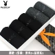 Vớ Playboy Vớ cotton cho nam Mùa thu và mùa đông Chất liệu cotton cotton dày Vớ đen