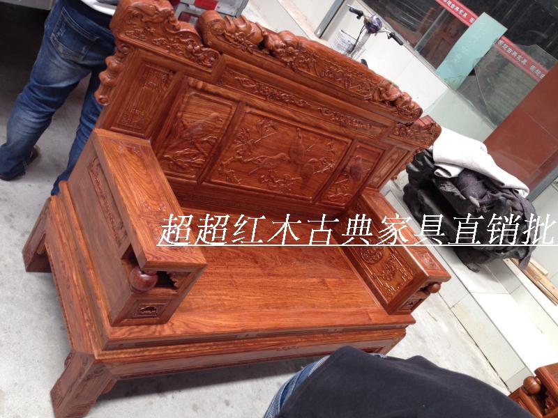 Đặc biệt cung cấp đồ nội thất gỗ gụ sofa gỗ rắn gỗ hồng sắc nhím gỗ hồng mộc nguồn tài chính lăn sofa gỗ gụ phòng khách sofa - Ghế sô pha sofa mini phòng ngủ