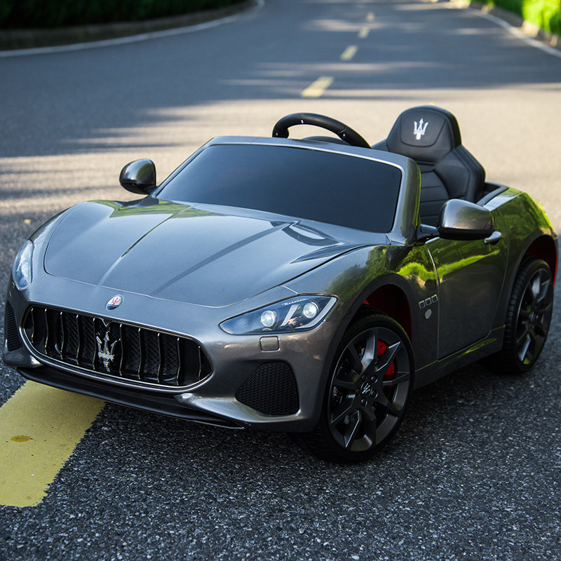 Подлинный детский электромобиль Maserati GranCabrio, полноприводный детский автомобиль с дистанционным управлением, на котором могут сидеть люди Изображение 1