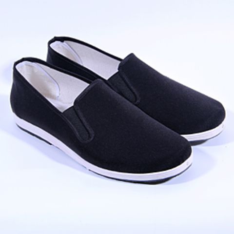 Kích thước lớn miệng tròn Bắc Kinh cũ giày vải cũ Giày đơn nam thấp để giúp giày cha trung niên giản dị chống trơn trượt khi lái xe giày the thao nam