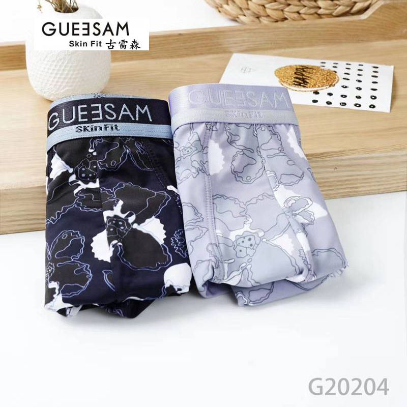 Gu Leisen G20204 high-end men's boxer underwear ice silk breathable original designer silk trousers 20 new