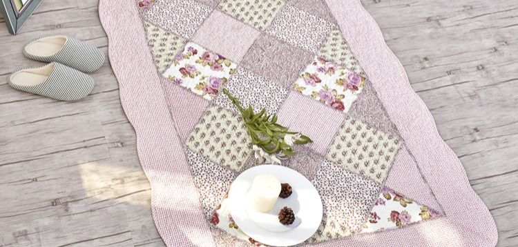 Bông cotton nhà hình chữ nhật Vườn phòng ngủ Hàn Quốc Thảm trải giường đầu giường Máy giặt có thể giặt được - Thảm thảm lông