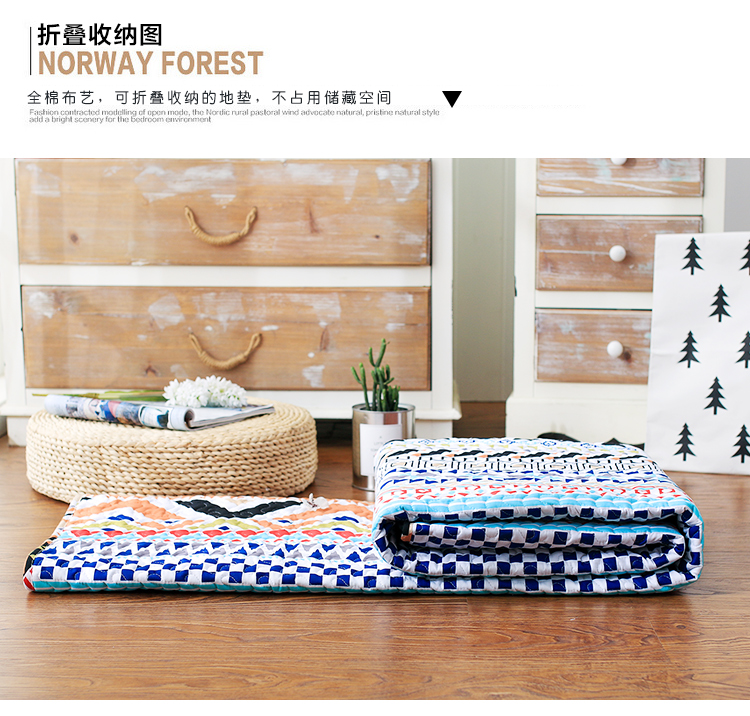 Nordic bông đơn giản mở bò tatami mat phòng ngủ thảm máy giặt miếng đệm giường rửa có thể được tùy chỉnh - Thảm thảm phòng khách