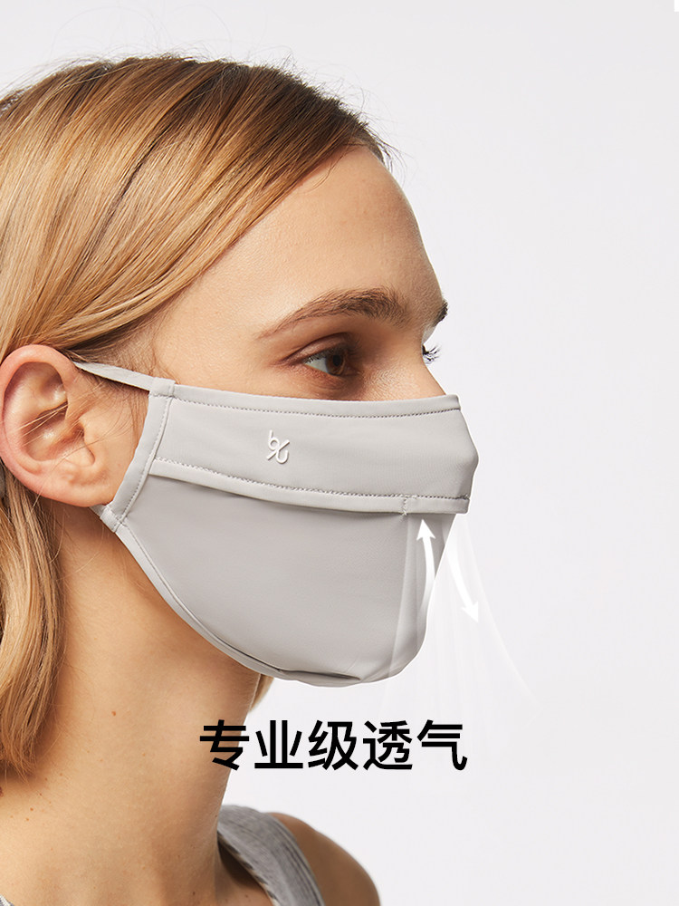 蕉下 冰丝防紫外线透气口罩 男女同款 图2