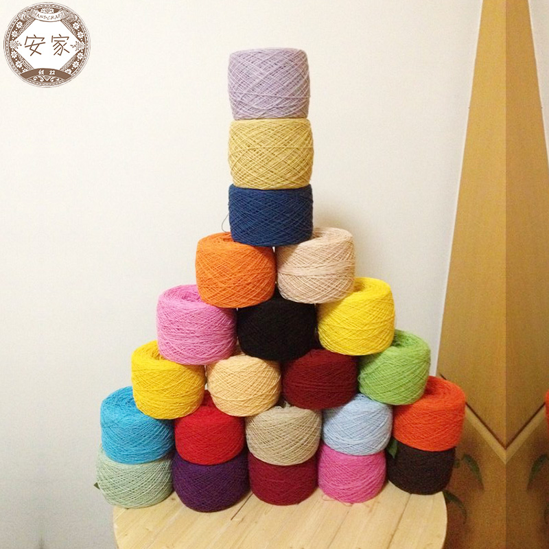 Color Pure Cotton Thread Hand Crochet Lace Wire Table Cloth Table Flag Cushions Cups Cushion Bed Cover Cotton Thread Sofa Towels