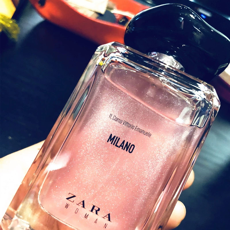 Giá trị tuyệt vời Spot ZARA Paris Champs / Milan II Avenue lấp lánh màu hồng cát nữ Eau de Toilette