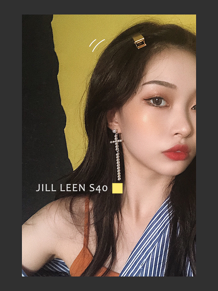 JILL LEEN Màu đỏ tươi Đơn sắc S40 Màu vàng Vàng Màu siêu nổi Lưu màu đỏ không phổ biến - Blush / Cochineal má hồng cushion