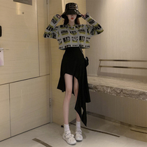 Early autumn dress 2021 New Womens Foreign style sweater skirt French retro dress subnet red two-piece suit