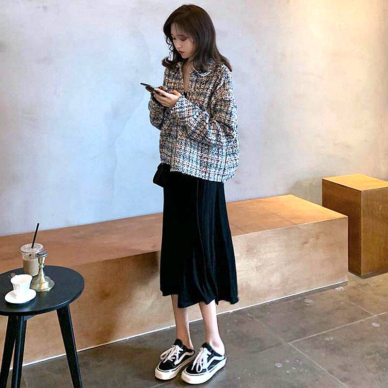 Early autumn women's clothing 2022 new French retro dress Zixiaoxiangfeng net red two-piece suit spring and autumn tide