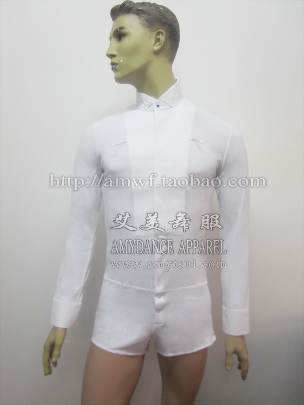 Modern Dance Latin Dance Show Dress Practice Clothes Men's Sweattail Specialized College Verification Examination Clothes