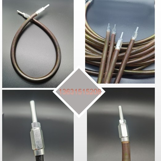 Spring lubrication tube resin tube high pressure tube 4 cm 6 cm pressure resistance 80kg outer steel wire sheathed hose