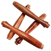 Solid wood handle rosewood diabolo pole cover shaking pole handle long vase style pole handle flower stick handle cover handle