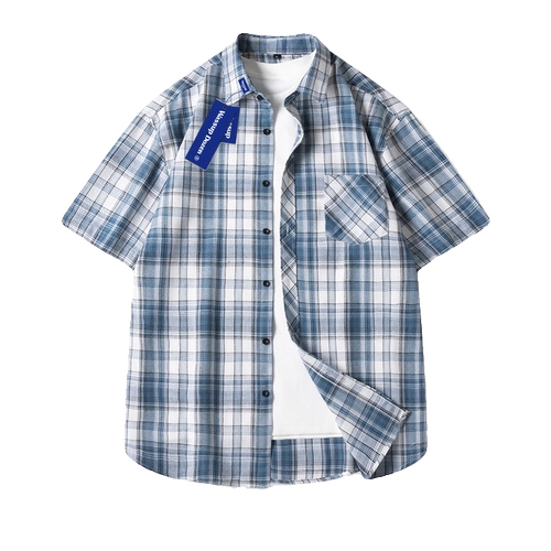 WASSUP DOZEN Летняя трендовая дышащая рубашка для отдыха, короткий рукав, подходит для подростков