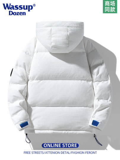 WASSUP DOZEN down jacket men's winter jacket 2025 new thickened warm trendy male student winter clothing