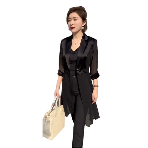 Летний пиджак классического кроя, плащ, городской стиль, яркий броский стиль, защита от солнца