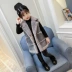 Áo khoác bé gái nhung dày 2018 phiên bản Hàn Quốc mới cho trẻ em áo khoác lông cừu cho bé ngoại mùa đông thủy triều