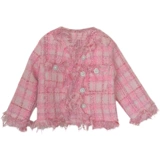 Осенняя детская короткая куртка, в стиле Шанель, в корейском стиле, в западном стиле