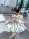 Girls Net Red Dress Summer Dress 2021 New Korean Version Baby Sweet Princess Skirt Children's Western Fashion Skirt