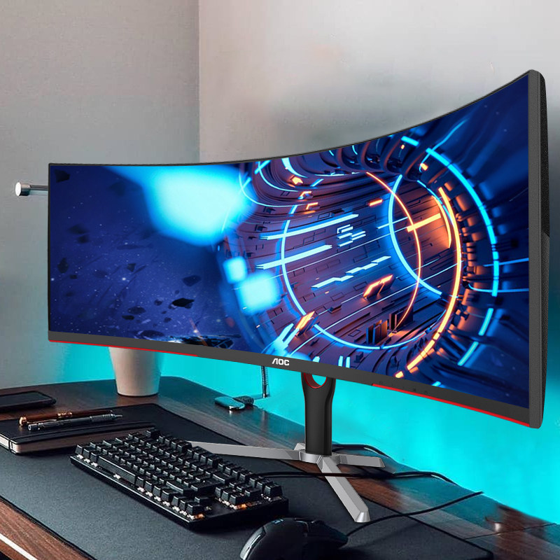 AOC 200Hz electric competition display 30 inch hairtail screen 2K curved surface HD 21:9 wide screen CQ30G3Z desktop computer 144Hz game PS4 K curved screen 32 stock 34 Samsung 240Hz