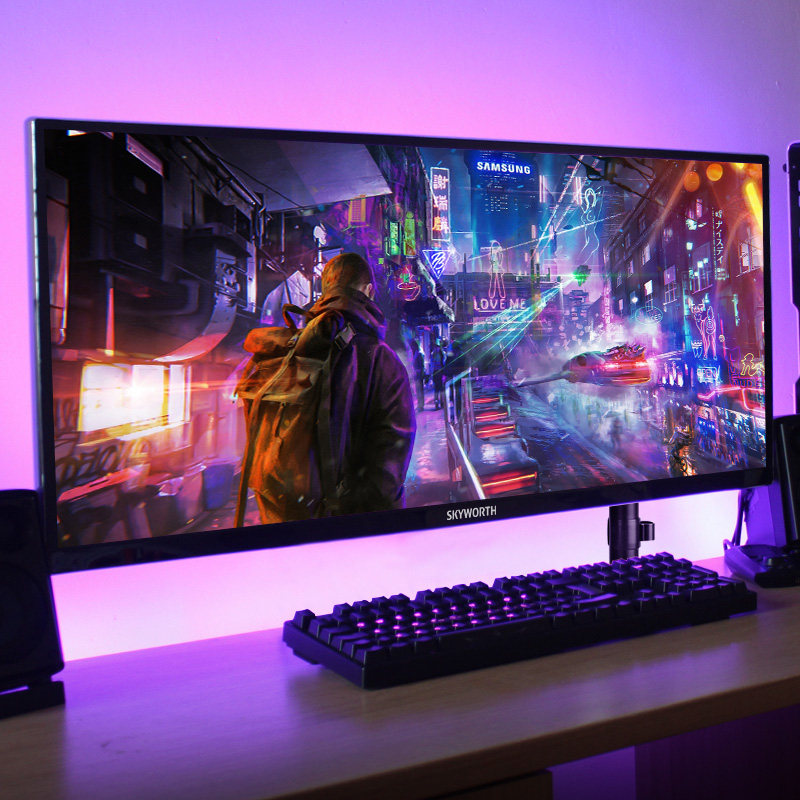 Skyworth 34-inch IPS with fish screen 4K display 144hz widescreen 21:9 gaming 65W TYPE-C computer 1ms game F34G3Q built-in speaker HDR