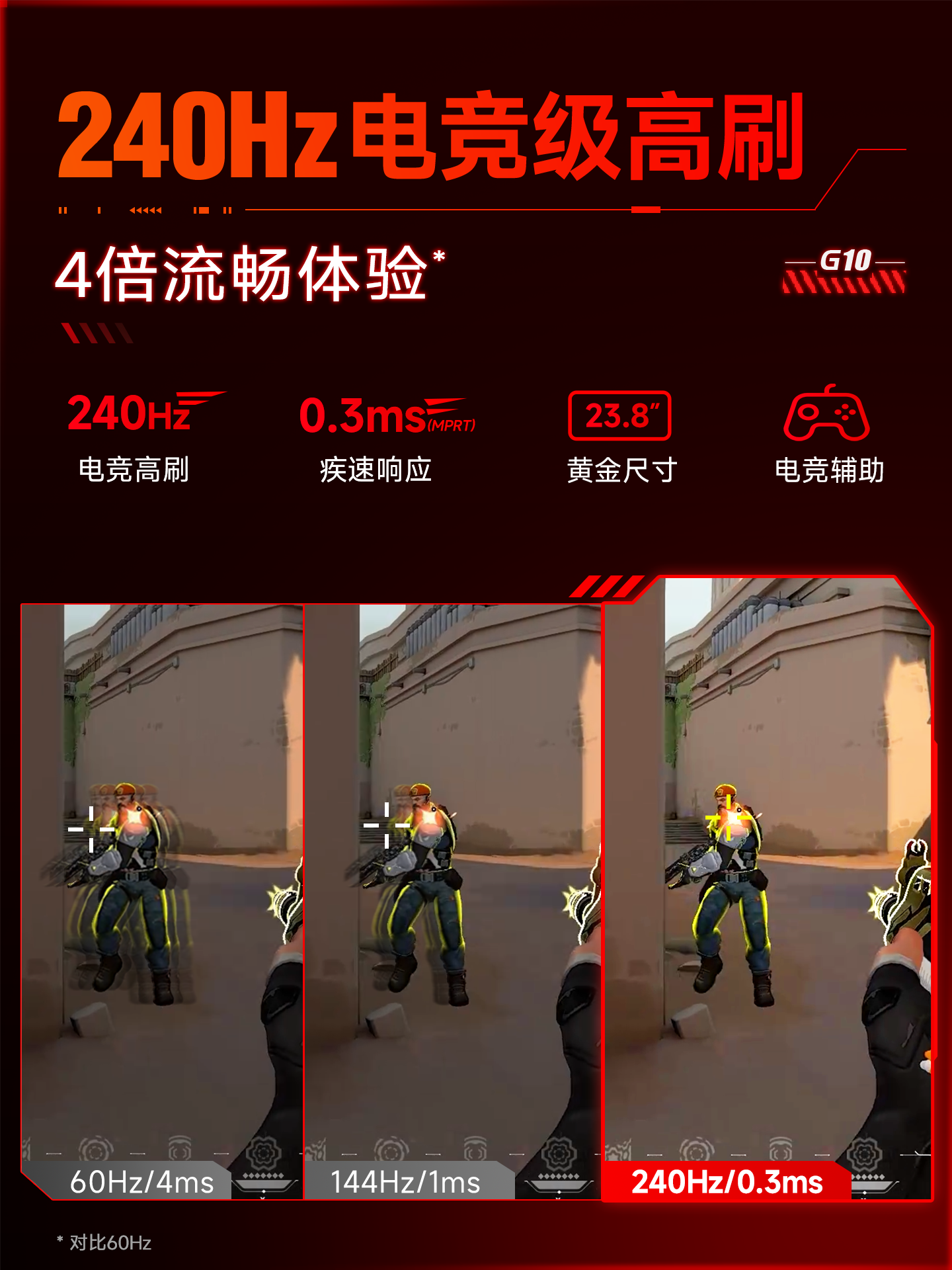 Aoc Monitor 24-Inch 1K Gaming 240Hz High Refresh Rate Desktop Computer 2K Screen 144 Laptop External 27