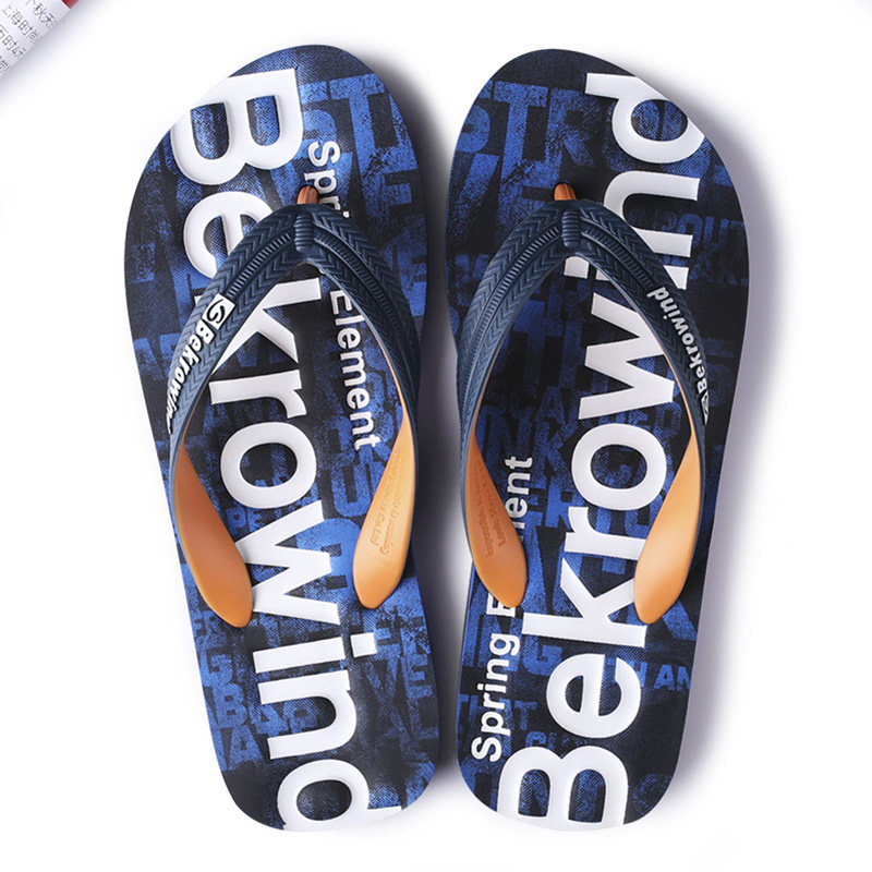 Summer men herringbone drag trendy outside wearing 2021 new non-slip Korean version Tidal Beach Shoes 100 Lapped Angle Sandals