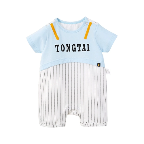 童泰 Летнее тонкое милое боди для раннего возраста подходит для мужчин и женщин для девочек, летняя одежда, короткий рукав