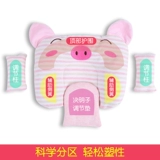 Хлопковая дышащая съёмная детская подушка для новорожденных, 0-1 лет, 0-6 мес.