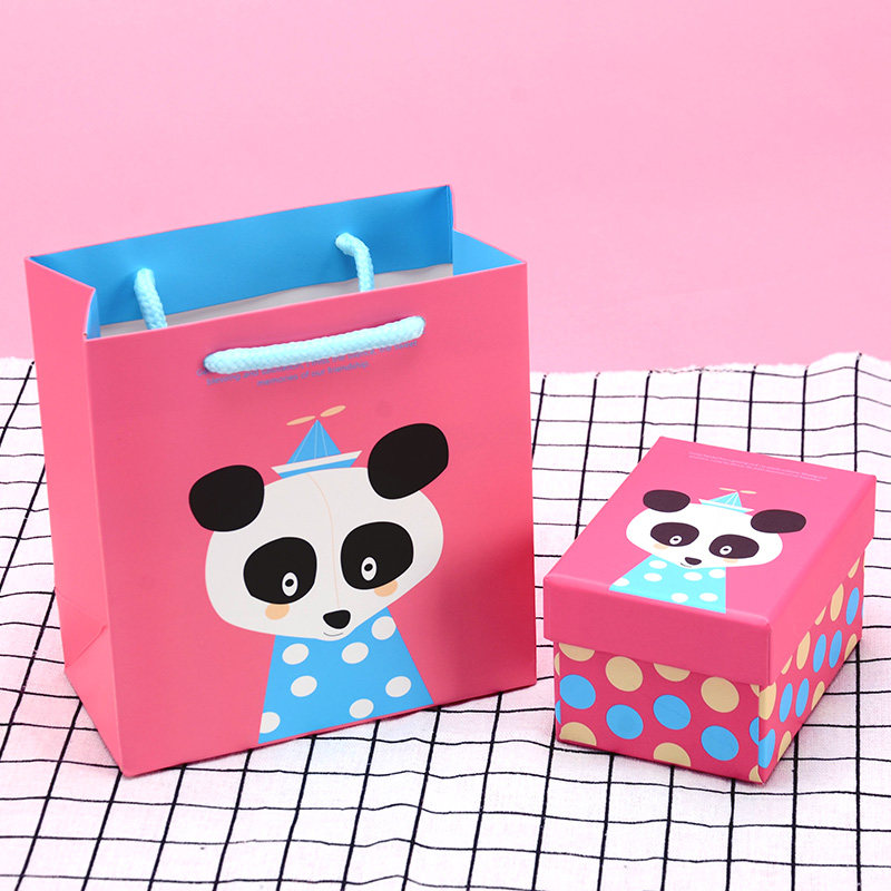 Original design cartoon birthday gift box Festival gift box Small mini rectangular candy box creative