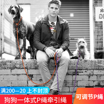 Australia ezydog leash leash p rope half p small medium and large dog pet supplies explosion-proof flushing dog rope p chain collar