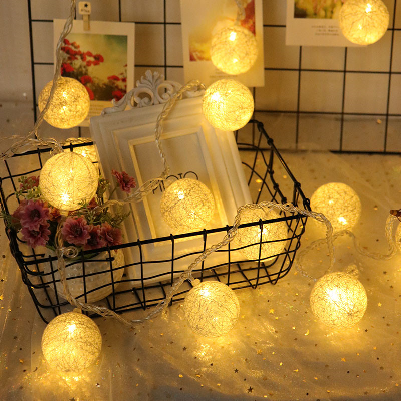 LED Light Lights Lights Lights full of stars cotton line ball creative romantic room decorated with red lights decorated with star lights