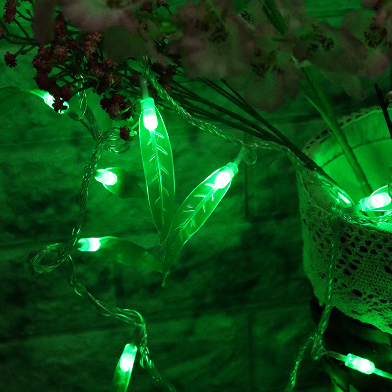 LED Light Lights Lights Lights full of stars green leaf lamps decorated outdoor hotel room star lights