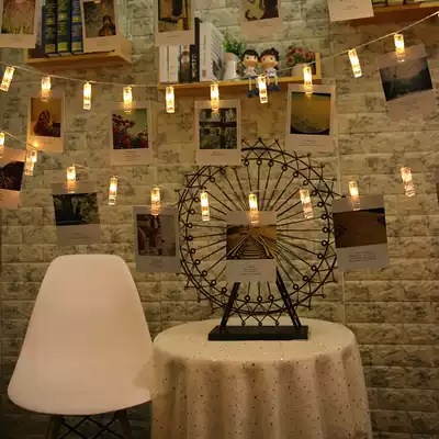 led star lights photo photo clip string ins room trunk surprise layout decoration small color light string