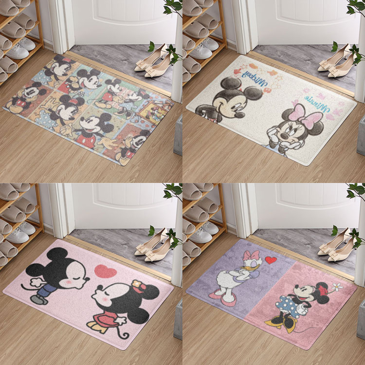 Classic ins and cartoon drawing minimalist living-room with doormat cushion in the door cushion for the door cushion silk ring anti-slip
