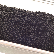 diy handmade 4mm black ceramic millet bead string necklace material irregular cylindrical scattered beads