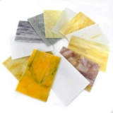 Белая стеклянная мозаика ручной работы, инкрустация камня, «сделай сам»