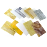 Белая стеклянная мозаика ручной работы, инкрустация камня, «сделай сам»