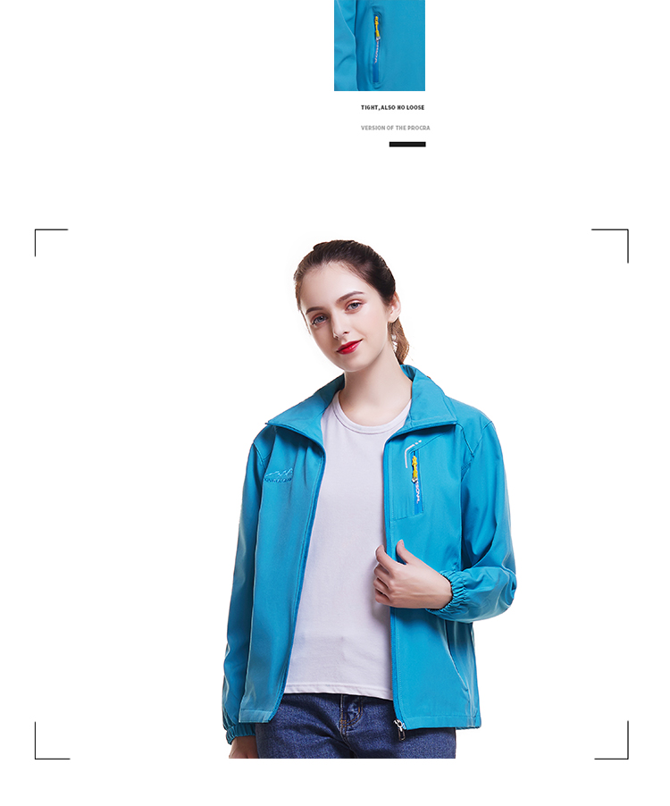 Trung niên mẹ thể thao áo khoác nữ mùa xuân và mùa thu kích thước lớn đứng cổ áo khoác giải trí vuông làm việc nhóm dịch vụ áo gió nữ hàng hiệu