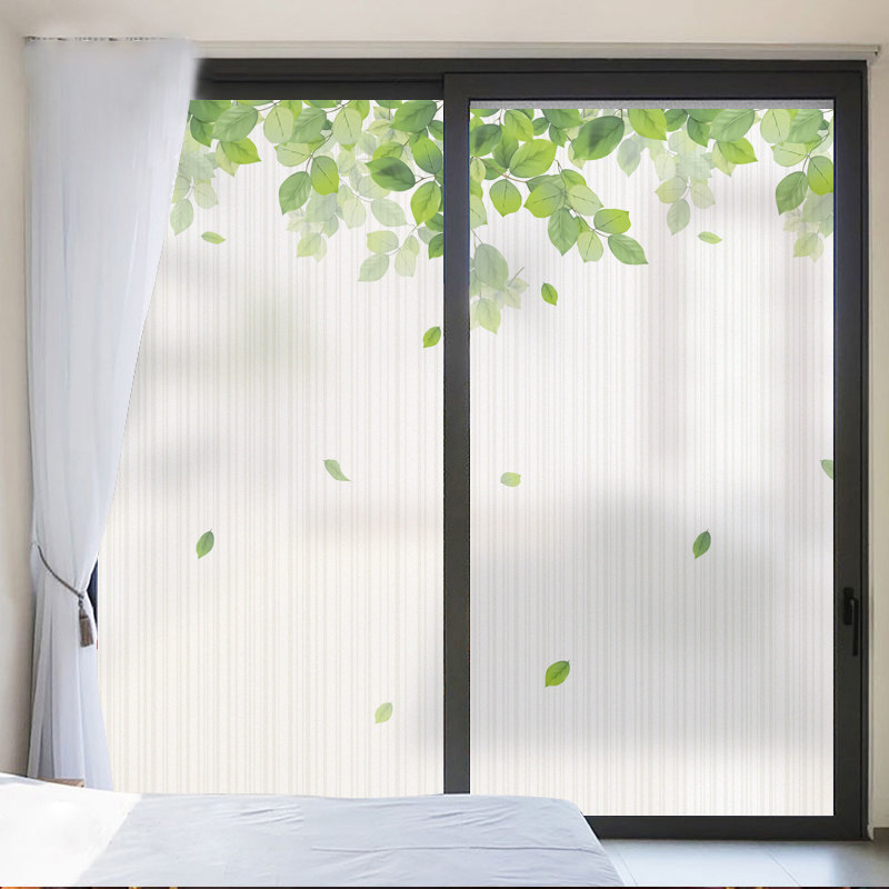 Window shading sunscreen anti-walking light washroom glass stickers light transmission opaque bedroom bathroom cling film anti-peep