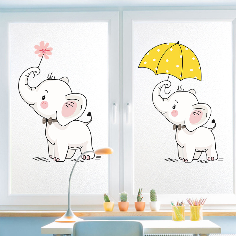 Static no glue glass sticker Makeup Room Anti-Light Transparent Opaque Kitchen Window Sticker Anti-Walk Light Window Sticker