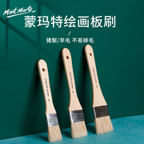 Monmat Wool Brush Paintbrush Suit Single oil painting Brush Painting Wall Painted Wall Painted water Pink Painted Bottom Line Brush