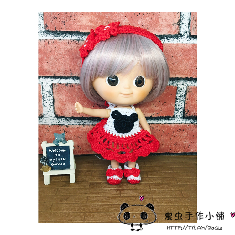 Ixtee cô gái búp bê quần áo ixdoll phụ kiện cô gái handmade áo len nơ váy búp bê giấy chibi