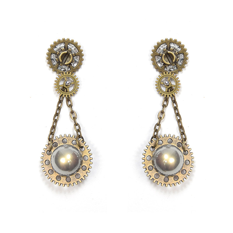 Lord of the Mysteries Sharon series faux pearl earrings detail image 03