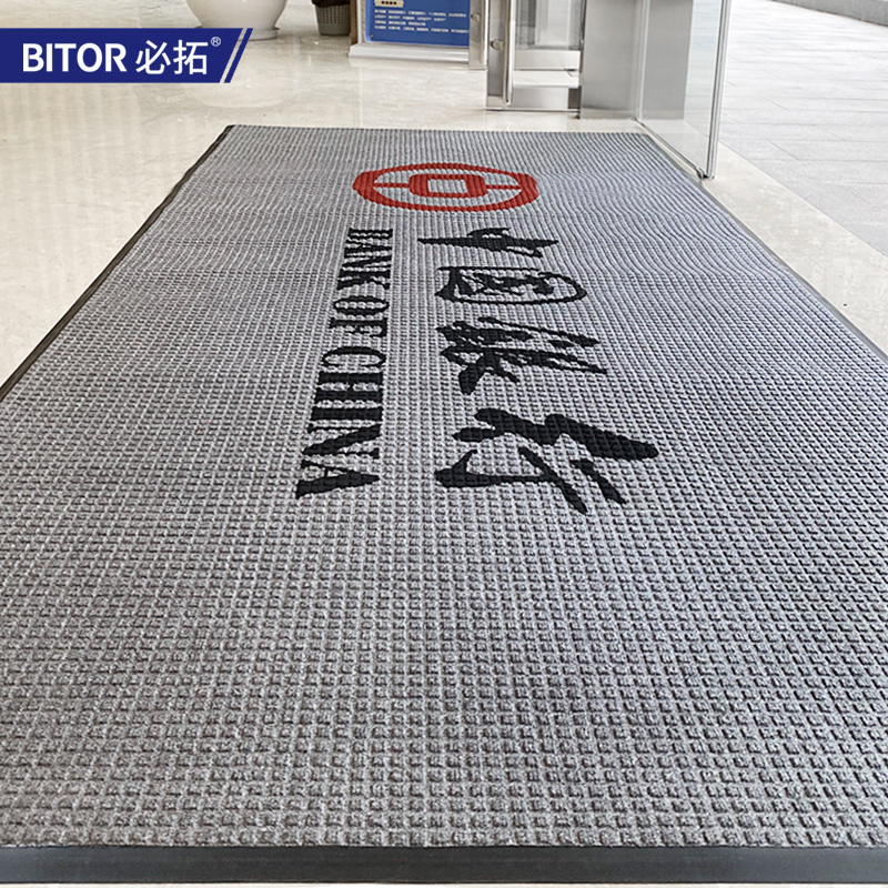 Carpet custom logo hotel company welcome door mat commercial printing pattern door custom custom door mat