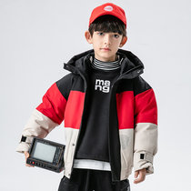  Boys  cotton clothes 2021 new 6 childrens coats short 9 ten 8 winter childrens down cotton clothes 7 boys thicken