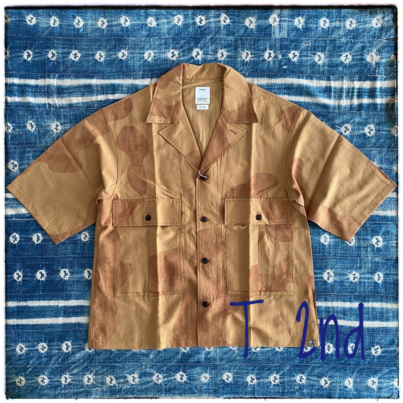 現貨VISVIM 21SS TUNIC P.O. PATCHWORK (N.D.)古布泥染套頭襯衫-淘寶