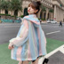 Hàn Quốc phiên bản của Harajuku BF áo 2020 màu mùa hè thường quần áo phơi hôn gió mỏng loose-fitting đầu sinh viên mỏng 