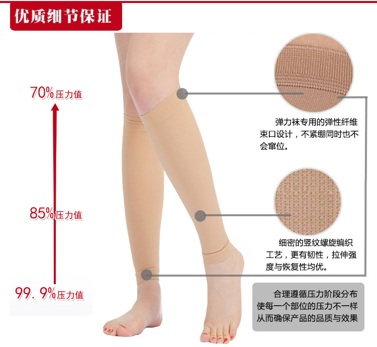 Chaussettes - collants manchon médical de veau - Ref 753919 Image 34